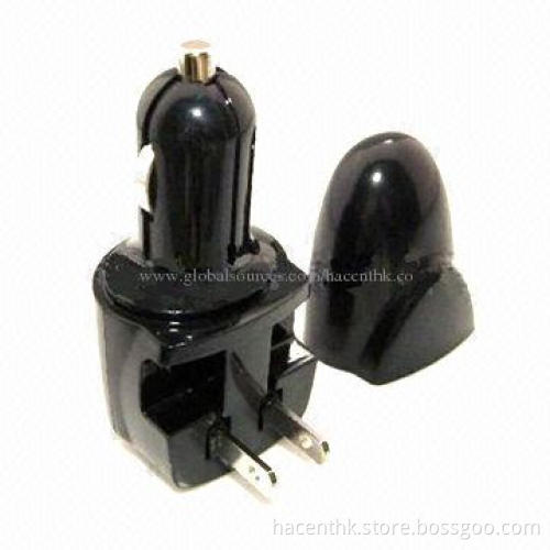 Mini USB Car Charger with 5V, 1,000mA Output, 9*3.5*3mm Size